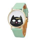 Women's watch Fashion Cute Cat wristwatches For Women  2017 clock Female relogio feminino women quartz-watch reloj mujer #522 - Mint Accessories