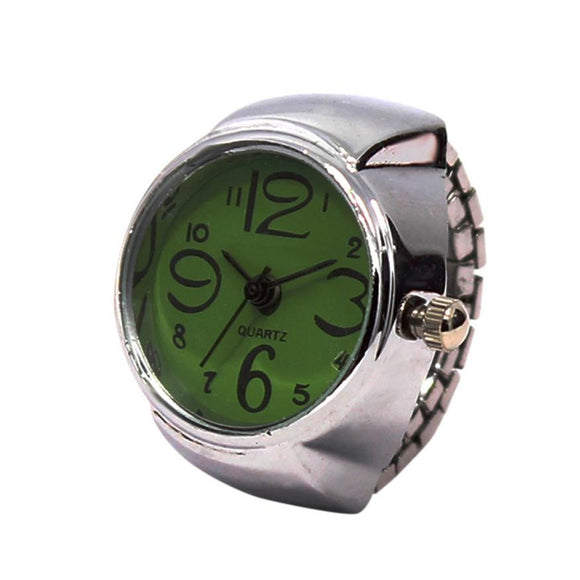 2017 Hot Sale Finger Ring Watch For Women Stainless Steel Quartz-watch Finger Watches Women Unisex Gifts relogio feminino #704 - Mint Accessories