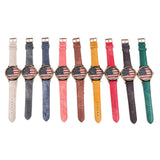 Casual Flag Women  Leather Wrist Watch Quartz-Watch Relogio Feminino - Mint Accessories