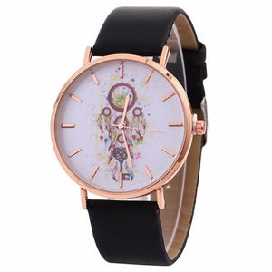 Wind Chimes Pattern Quartz Wrist Watch with  Leather Strap Watches Casual Montre Femme reloj de mujer #830 - Mint Accessories