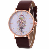 Wind Chimes Pattern Quartz Wrist Watch with  Leather Strap Watches Casual Montre Femme reloj de mujer #830 - Mint Accessories