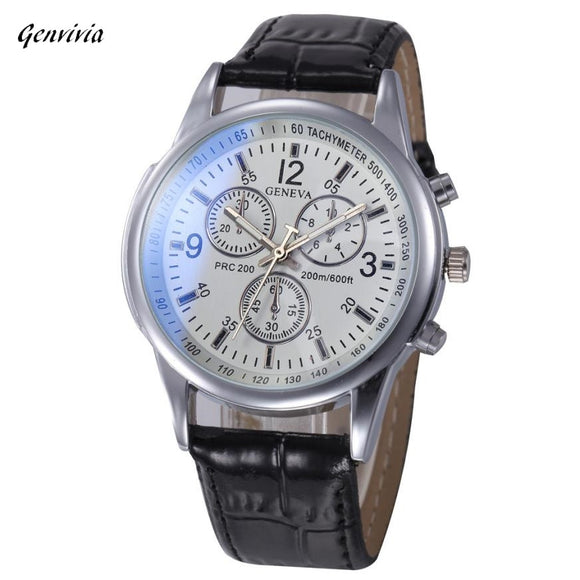 Genvivia Brand 2017 Women Watches Faux Leather Analog Business Quartz Wrist Watch relogio feminino reloj hombre - Mint Accessories