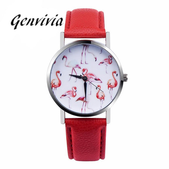 Genvivia 2017 Women's Wristwatch Quartz Watch Fashion Ladies Leather Band Analog Quartz Vogue Wrist Watch Fashion Watches - Mint Accessories